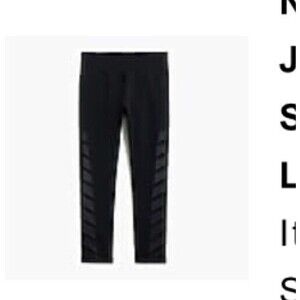 New Balance X J Crew Performance Seamless Cropped Leggings M.